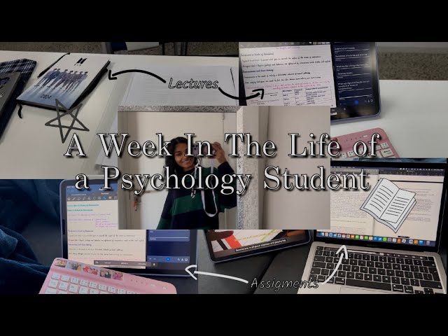 [Study Vlog] A Week In The Life of a Psychology Student, Assignments, Lectures | Reya Diaries