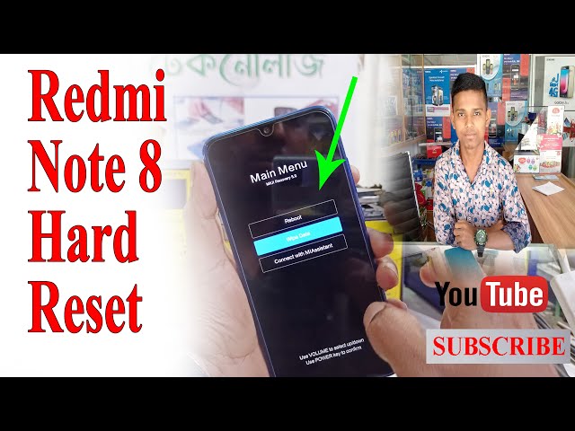 How To Redmi Note 8 Hard Reset Pin, Password, Pattern Lock Remove কিভাবে শাওমি ফোন হার্ড রিসেট দিবেন