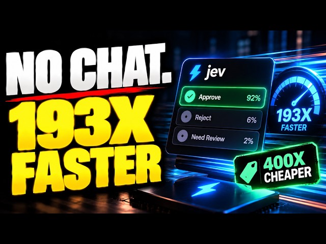 This AI Can't Talk, So It's 193x Faster (Jev)