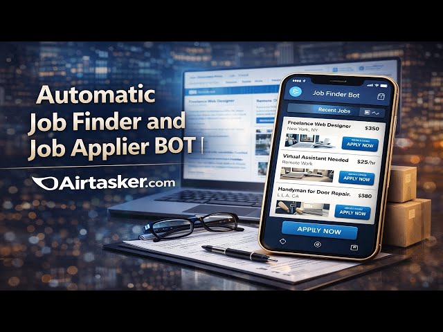 Automated Job Finder & Auto Apply Bot | 🔥 Airtasker Job Automation