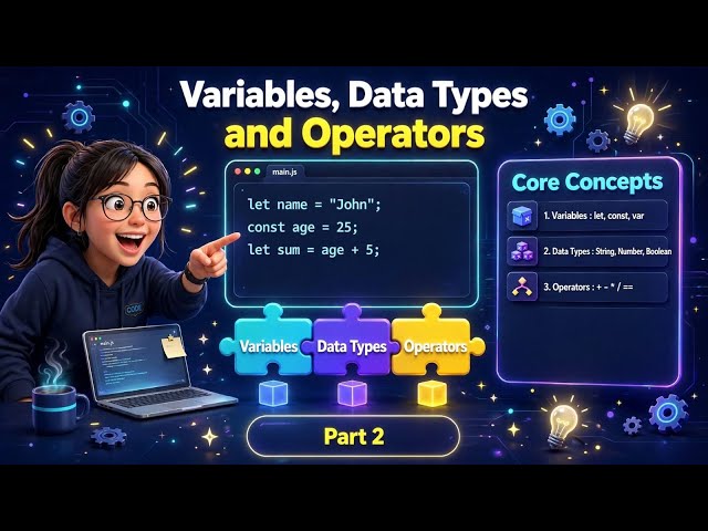 Variables, Data Types & Operators Explained | Coding Fundamentals #2