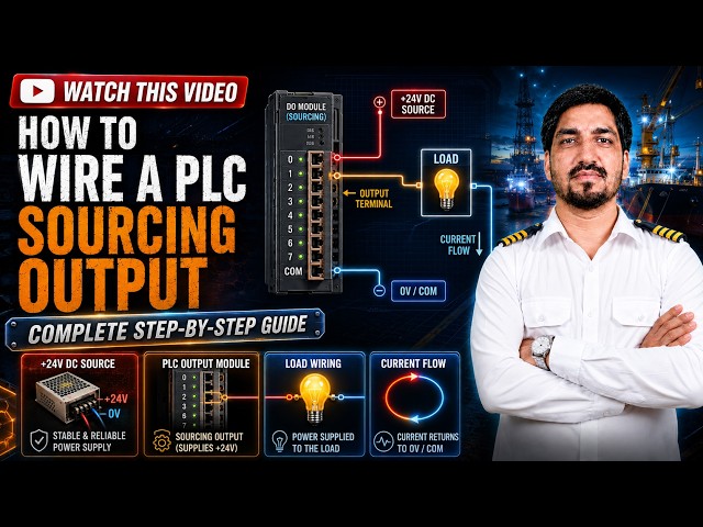 How to Wire PLC Sourcing Output Module | Electrical Guide