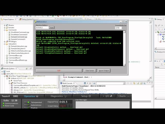 First CPP Command based robot