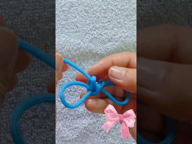 How to make macrame paracord Bow knot #diy #macrame #paracord #Bow #trend #shorts #knot #easy