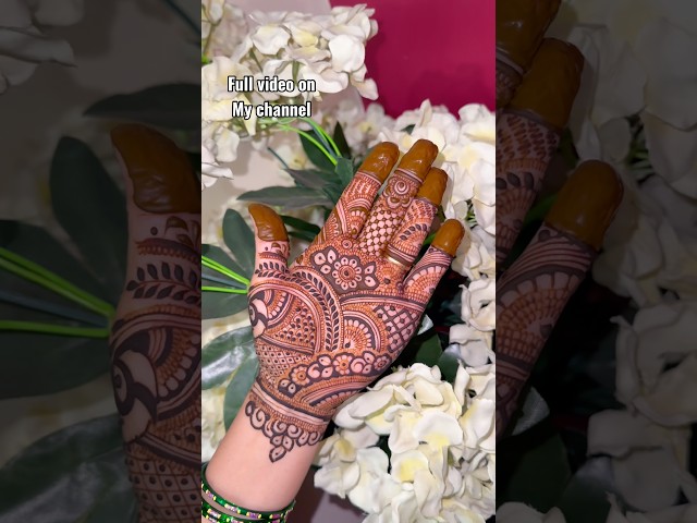 Full hand mehndi design #mehndi #henna #youtubeshorts