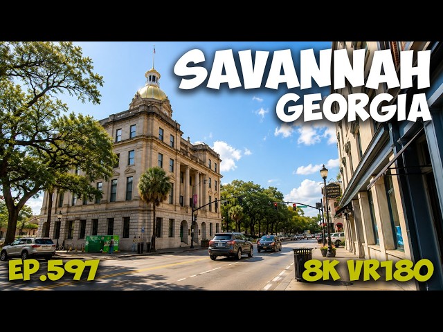The Iconic Golden Dome: Savannah, Georgia City Hall and Customhouse ep.597 #8k #vr180 #3d #travel