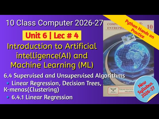 Linear Regression Explained | Supervised & Unsupervised Algorithms | AI & Machine Learning