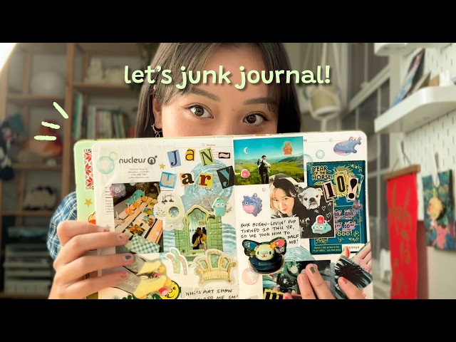 junk journal with me | jan 2026 • 🌊˖°𓇼⋆🐋🐚 𓈒𓏸