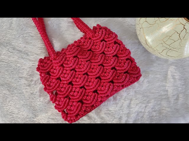 Macrame bag tutorial for beginners | easy macrame bag step by step making tutorial