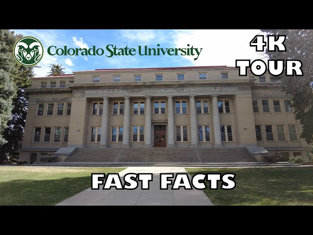 Colorado State University Tour [4K] + Fast Facts #coloradostateuniversity #collegetour #fastfacts