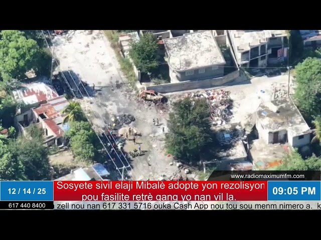 12/14 /2025: Zacharie Exil,Jean Isnac Chrispin.Jean Venel Desgraves sou dosye Mibale a rezolisyon an