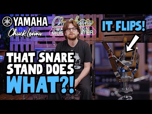 Reversible snare stand?! Sleek new drum hardware from Yamaha