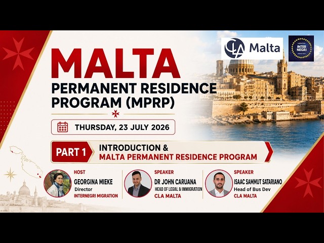 PART 1: Introduction & Malta Permanent Residence Program | 23 Juli 2026