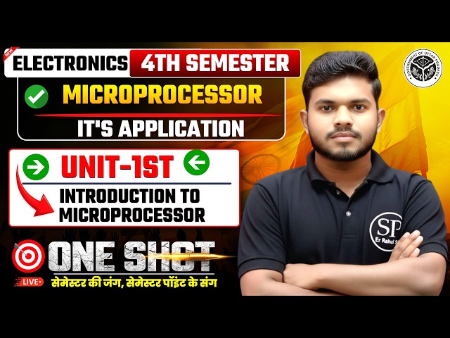MICRO-PROCESS0R || ONE SHOT || ELECTRONICS 4TH SEMESTER || UNIT-1||  || BTEUP || BY RAHUL SIR