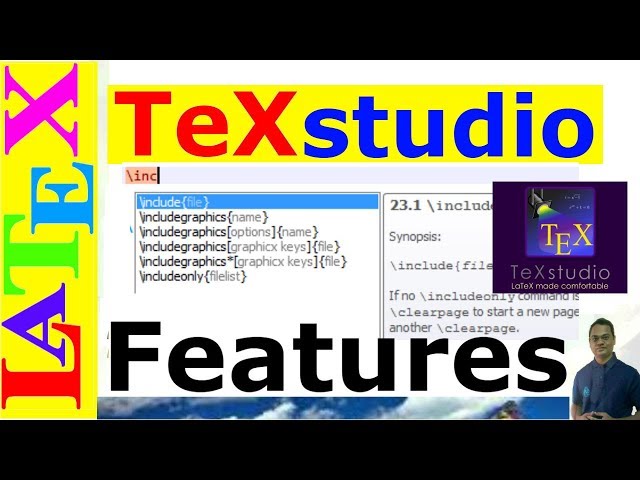 Features of TeXstudio (LaTeX Basic Tutorial-32)