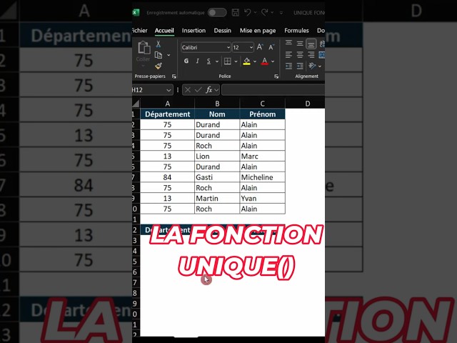 UNIQUE Function | No more duplicates! 🔍