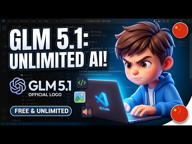 This Chinese GLM 5.1 FREE & UNLIMITED Agent Builds Unlimited Coding Apps,Generate Images & Audio