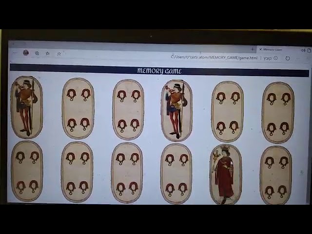 Project #2     Memory Game in Javascript