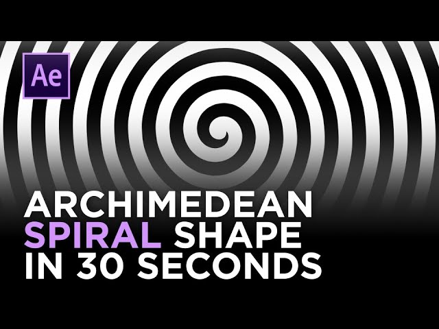 Spiral Animation • After Effects Tutorial with Expressions (Easy)