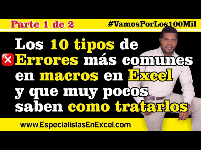 The 10 Most Common Excel VBA Macro Errors Few People Know How to Fix, Runtime Errors - Part 1