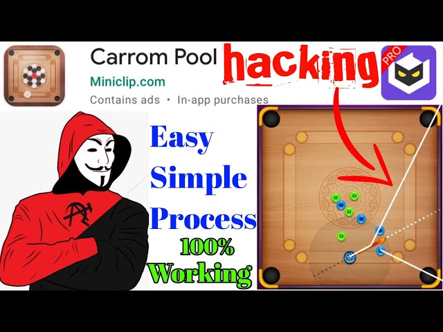 How To || Carrom Pool Aim Hack || With Luluboxpro || in Telugu