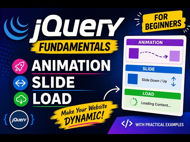 jQuery Fundamentals | Animation + Slide + Load