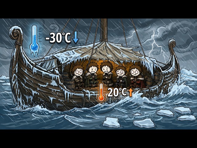 How Vikings Built a HEATING SHIP SYSTEM in  30°C Freezing Seas With NO Fire