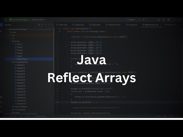 Java | Reflect Arrays | Java Programming Tutorial