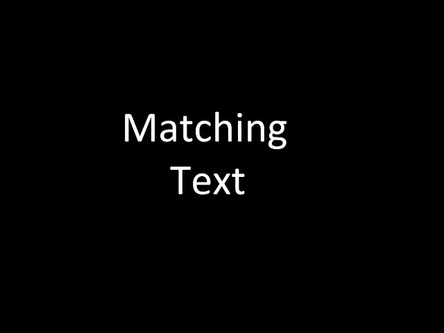Matching Text in C++