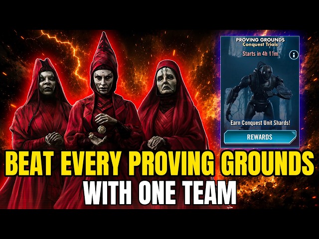 Beat Every Proving Grounds with ONE F2P TEAM! No GLs, Conquest, or Legendary Characters