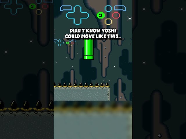 didn't know yoshi could move like this... #shorts #kaizo #mario