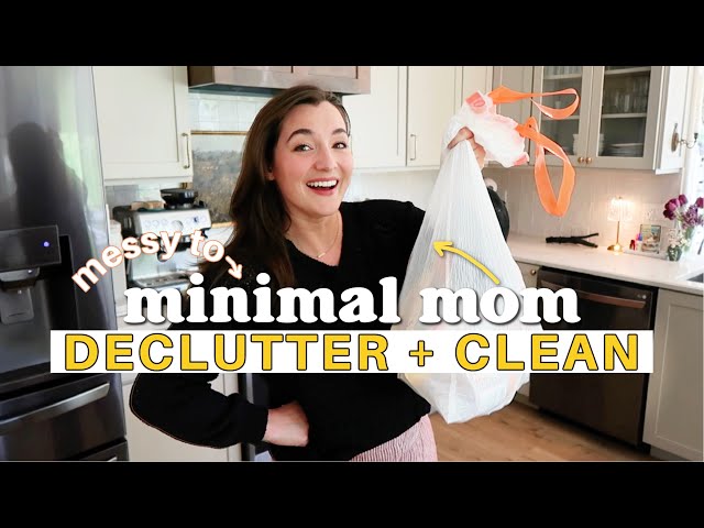 ✨DECLUTTER + Clean With Me | Messy To Minimal Mom homemaking motivation