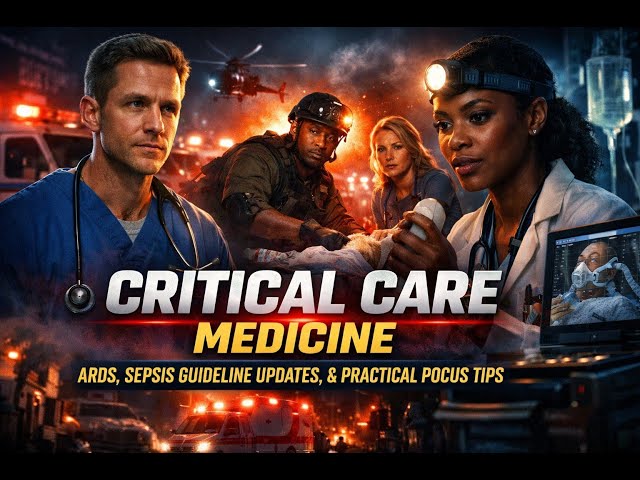 89🏥 Critical Care Medicine Introduction 📚 ARDS, Sepsis Guideline Updates, & Practical POCUS Tips! 🩺✨