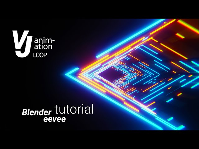 VJ LOOP ANIMATION IN BLENDER EEVEE TUTORIAL