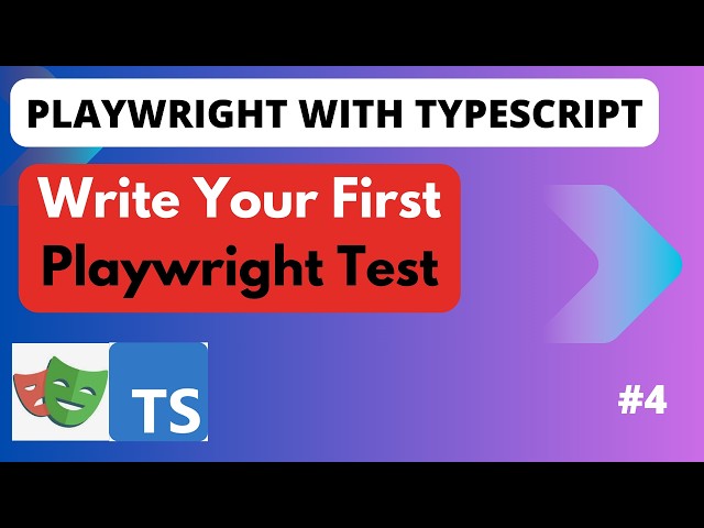 Writing First Test case in Playwright TypeScript L1