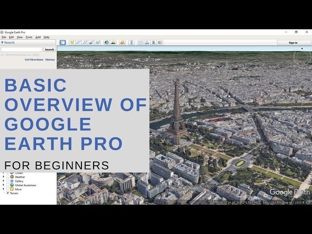 Basic Overview of Google Earth Pro for Beginners