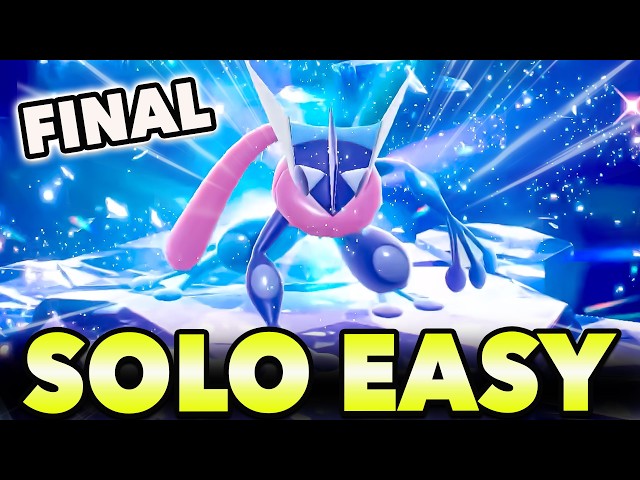 FINAL 7 Star GRENINJA Raid – Best SOLO Build (Scarlet & Violet)