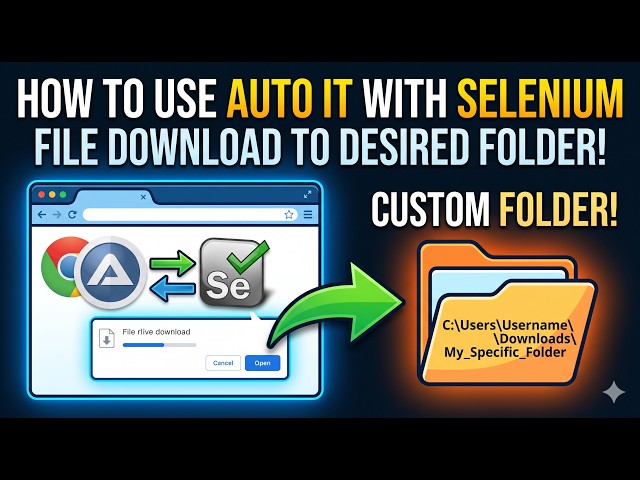How To Use AutoIT with Selenium Java | File Upload & Chrome Download Automation