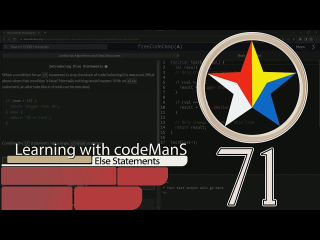 JavaScript Basic 71: Introducing Else Statements | FreeCodeCamp