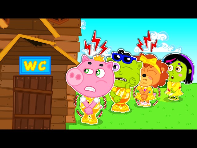 Lion Family | What If There’s No Toilet at All 🚽 | Cartoon for Kids
