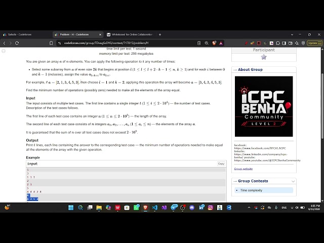 Problem H| Time complexity Sheet Upsolve