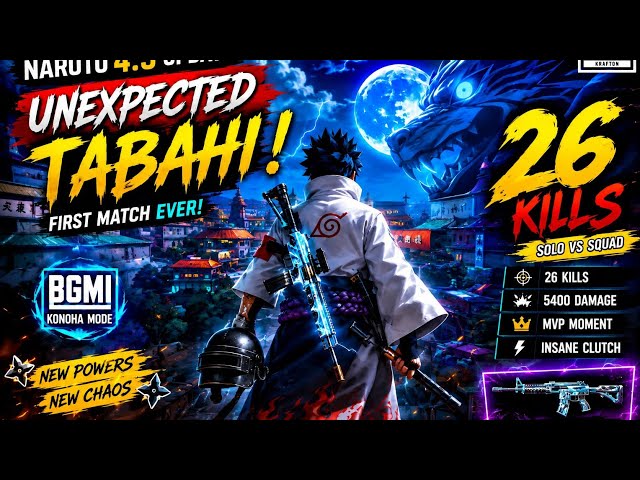 Naruto Update Me Machai Tabahi! 🤯 Solo vs Squad 26 Kills Gameplay | Insane Clutch & 5400 Damage 🔥