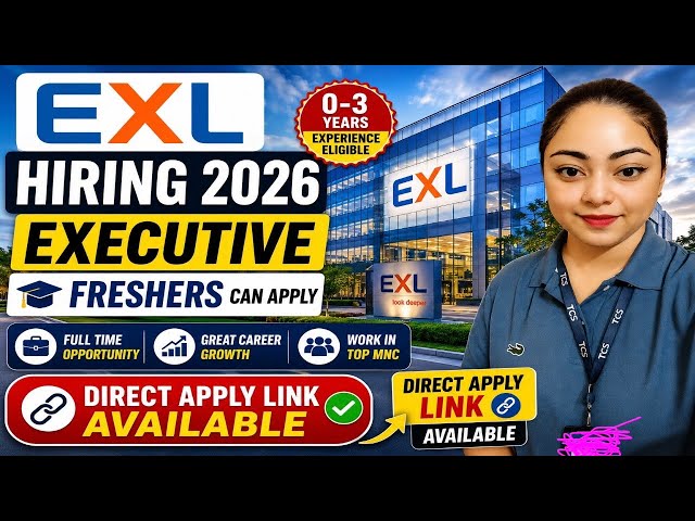 EXL Latest Hiring 2026 | Freshers Can Apply | Graduate Jobs | Direct Apply