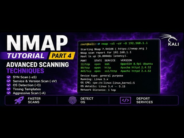 Nmap Tutorial | Part 4 | Advanced Scanning Techniques