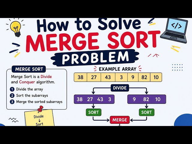 Merge sort sorting |Analysis and design of algorithm(ADA) 