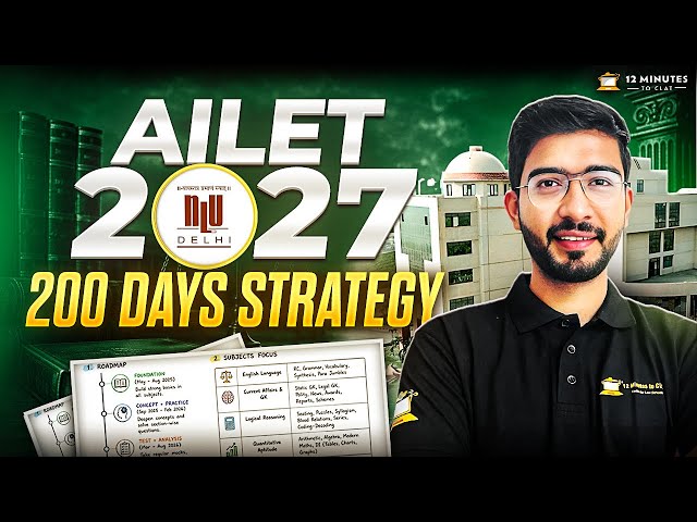 AILET 2027: 6 Months Preparation Roadmap | Complete 200 Days Strategy | Keshav Malpani