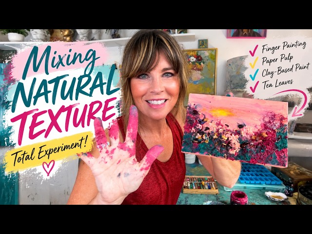 Creating 3D Texture With Tea Leaves + Paper Pulp | Art Experiment