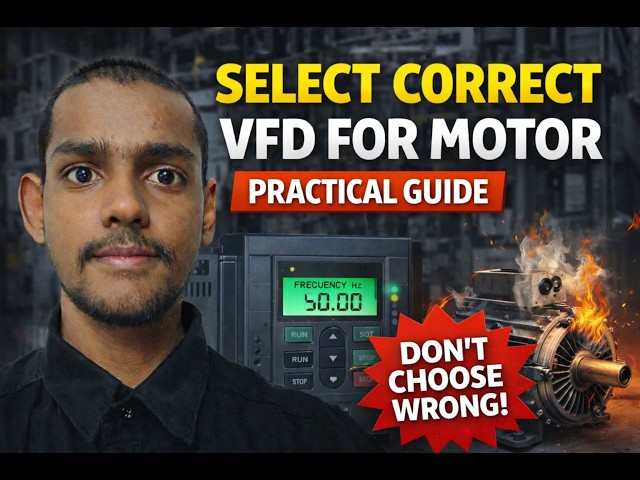 How to Select Correct VFD for Motor – Complete Practical Guide