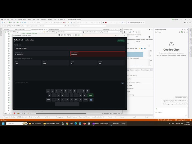 Reflow Line HMI Demo in WPF – Multi-Language Support with MindFusion Virtual Keyboard