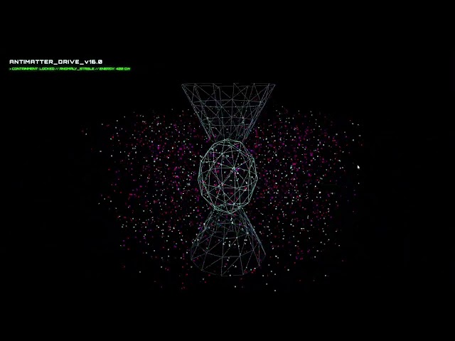 Interactive 3D Anti-Matter Singularity Engine in Three.js & JavaScript | Tutorial